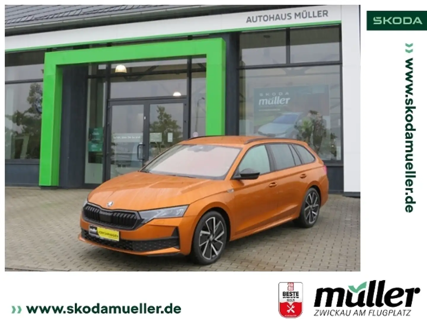 Skoda Octavia Combi 1.5 TSI mHEV 110 kW Sportline Naranja - 1