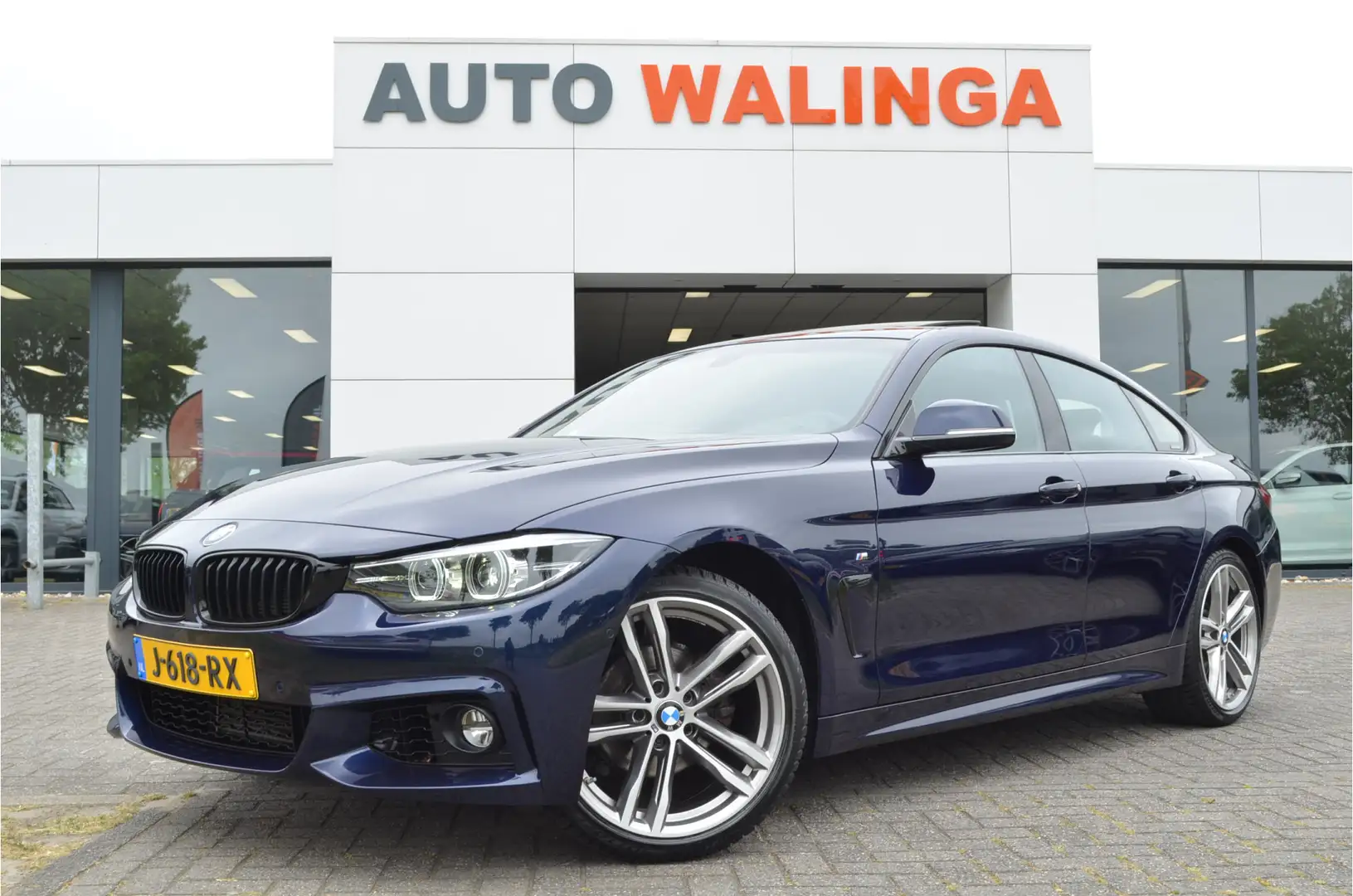 BMW 418 4-serie Gran Coupé 418i M Sport Schuif/-kantel dak Blauw - 1