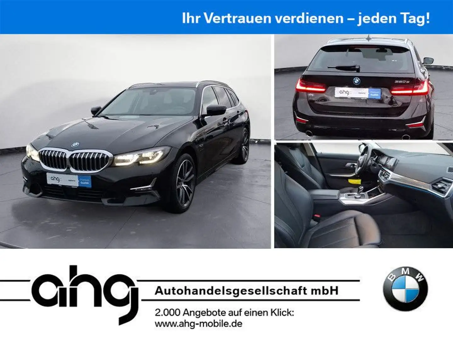 BMW 320 e Touring Luxury Line *Shadow*Laser*Pano*Navi Schwarz - 1