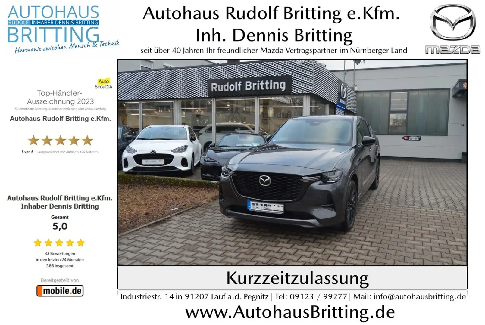 Mazda CX-60 Homura Plus PHEV AWD Modell 2025 Szürke - 1