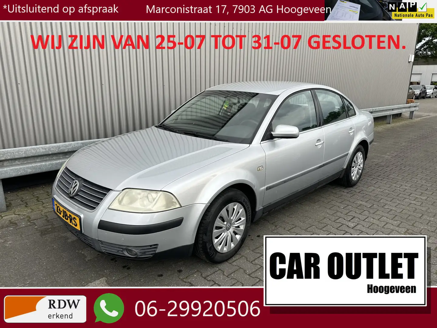 Volkswagen Passat 2.0 Comfortline Clima, CC, Pioneer USB/Bluetooth A Grijs - 1
