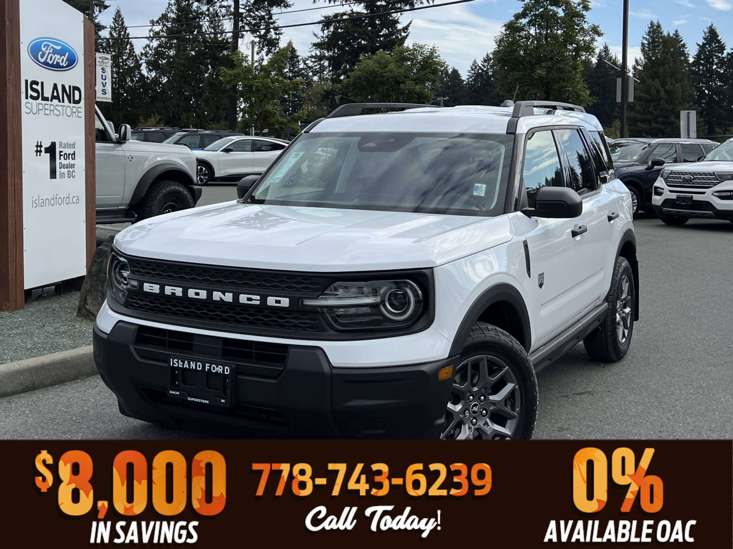 White 2026 Ford Bronco Sport SUV / Crossover All-Wheel Drive 8-Speed Automatic