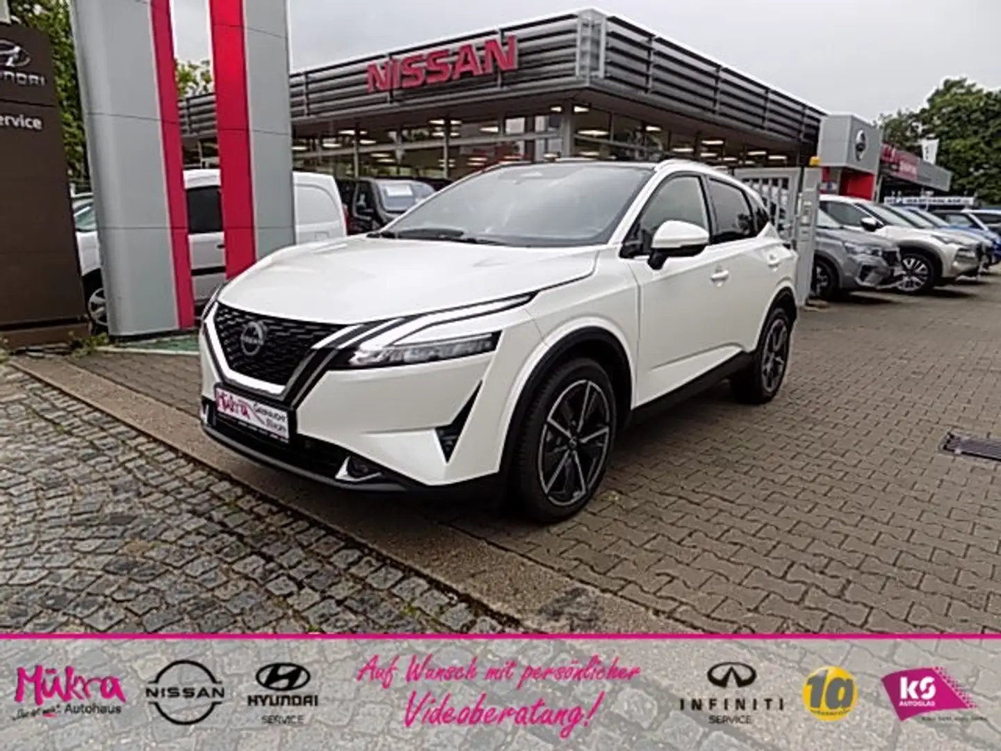 Nissan Qashqai TEKNA+ MY22 1.3 DIG-T MHEV 158PS AT Ganzjahresreif Blanc - 1
