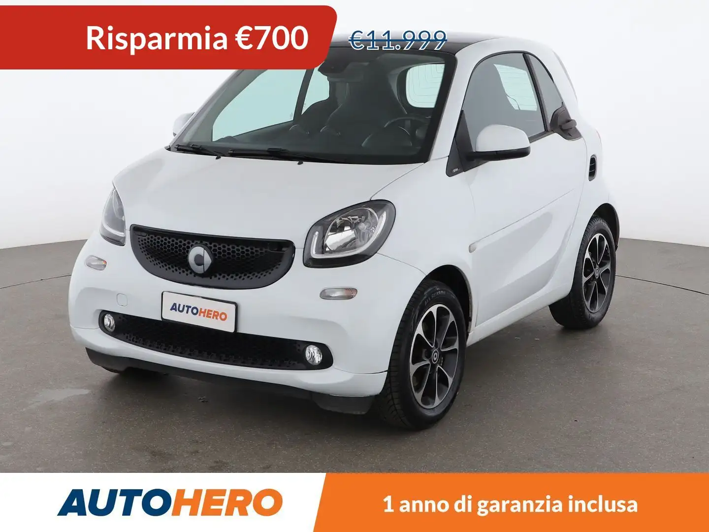 smart forTwo 1.0 Prime 70 CV twinamic Bianco - 1