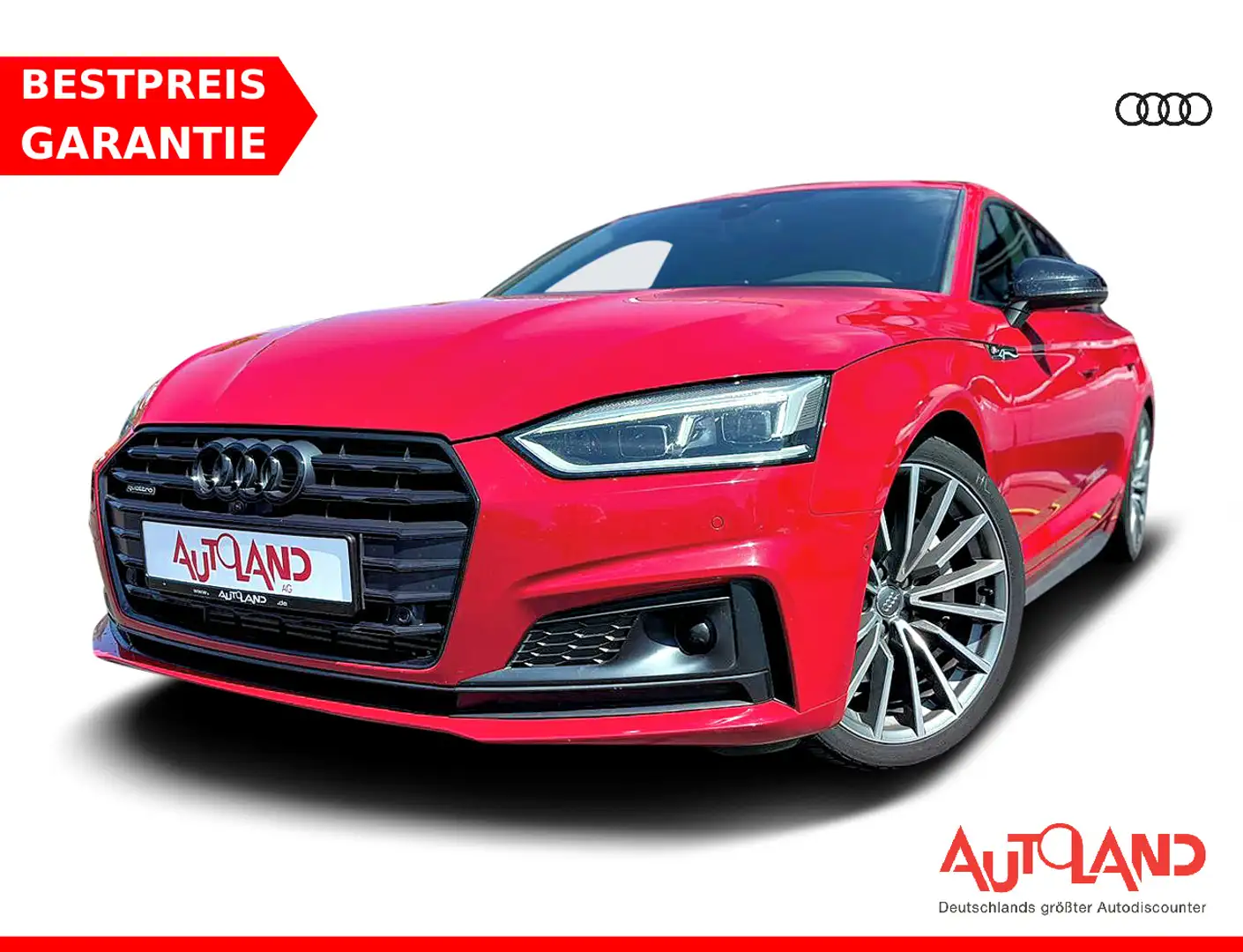 Audi A5 Sportback 2.0 TFSI S-Line quattro LED 360° Rot - 1