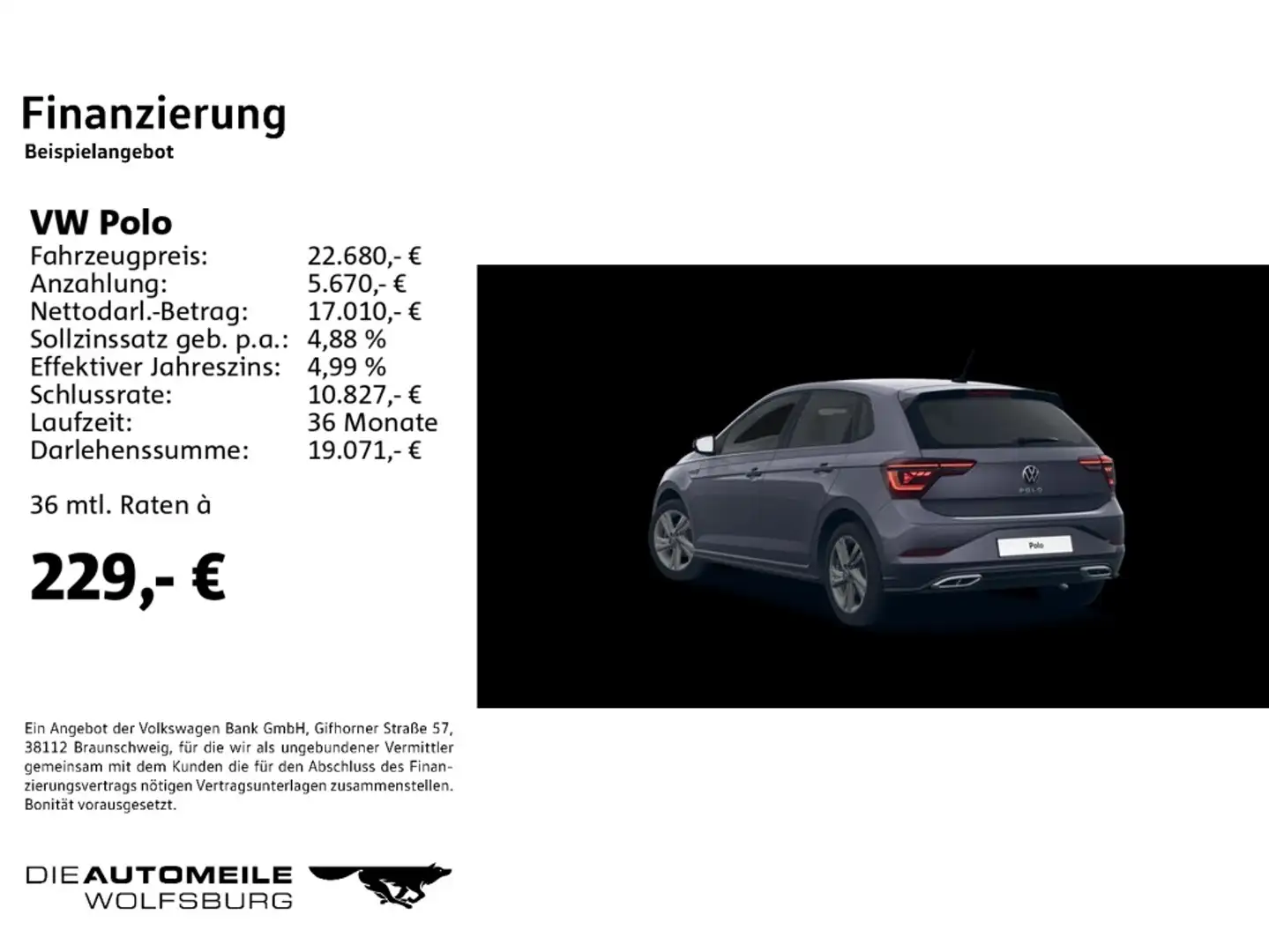 Volkswagen Polo VI 1.0 TSI OPF R-Line Grau - 2