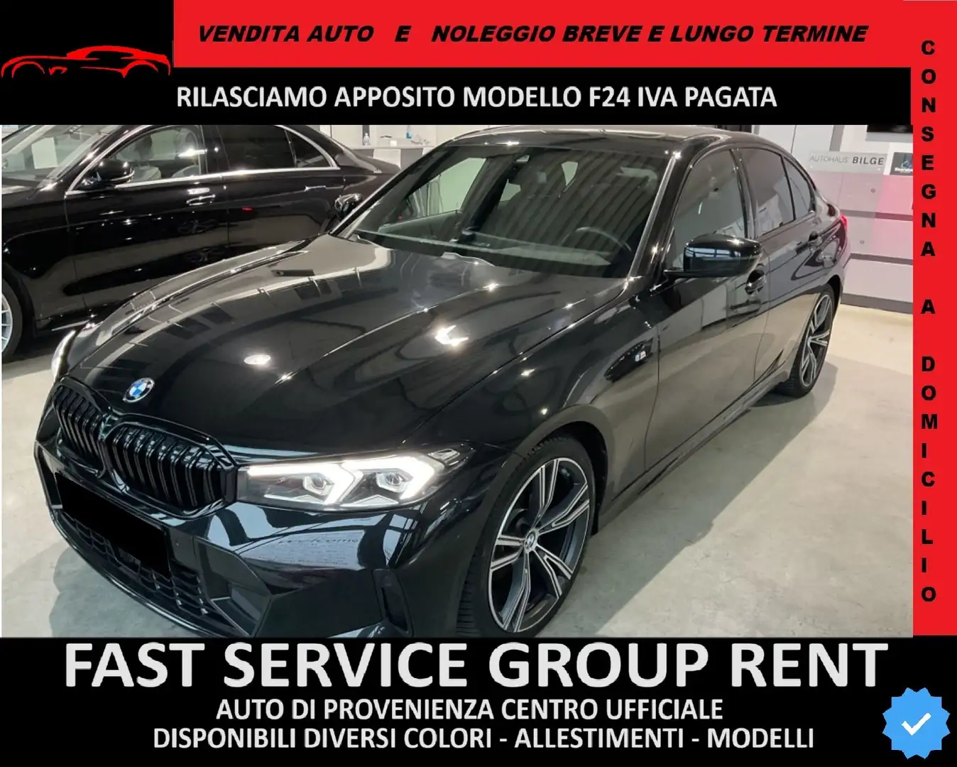 BMW 320 320i Msport M SPORT auto TETTO TELECAMERA NAVI Zwart - 1