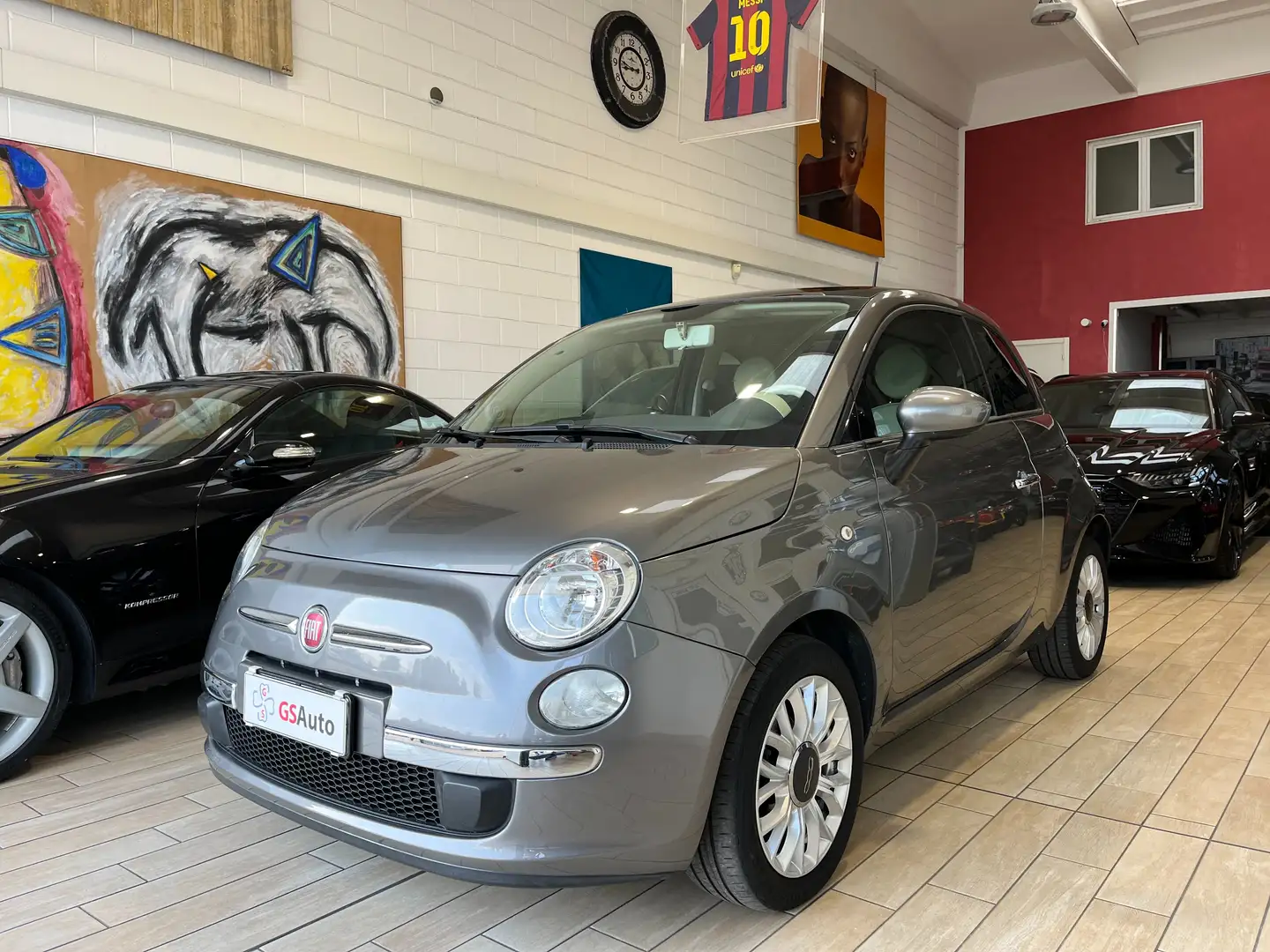Fiat 500 500 III 1.2 Lounge 69cv E6 Grijs - 1