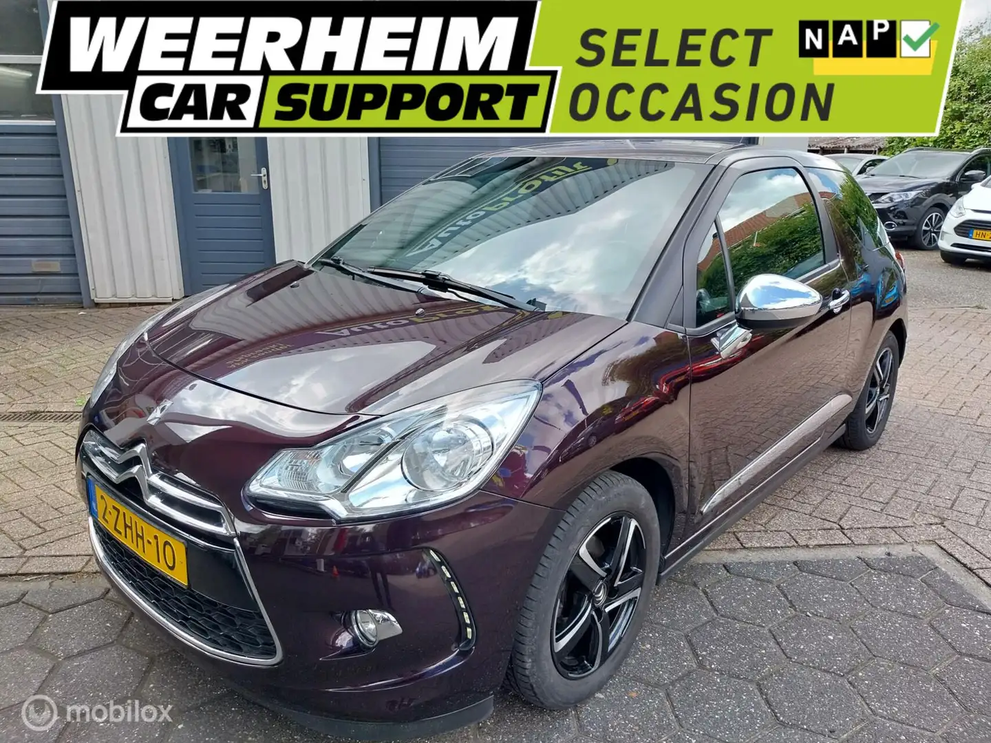 Citroen DS3 1.2 PureTech So Chic|AUT|Navi|AUR Cam|Cruise Fioletowy - 1