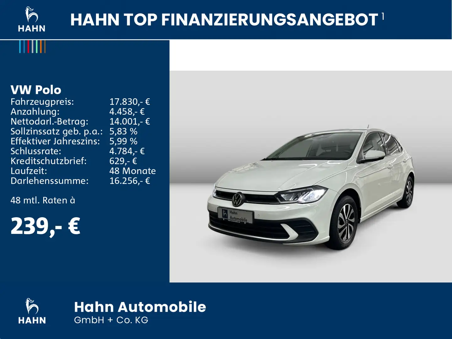 Volkswagen Polo 1.0 Active Navi CAM Beats App-Connect LED D Blanc - 2