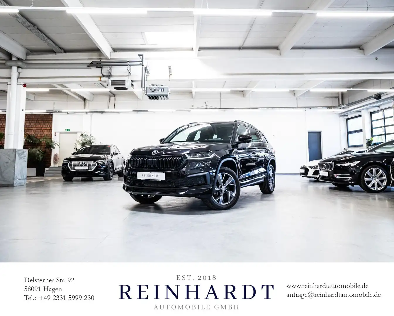 Skoda Kodiaq 2.0TSi 4x4 SPORTLINE/ALL-BLACK/PANO/AHK Schwarz - 1
