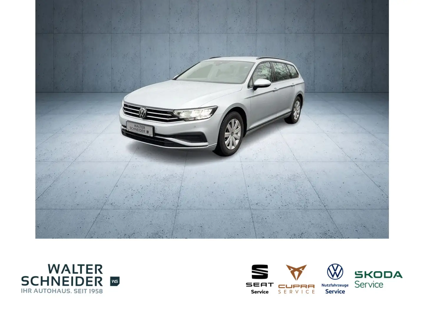 Volkswagen Passat Variant 2.0 TDI DSG Navi LED ACC Silber - 1