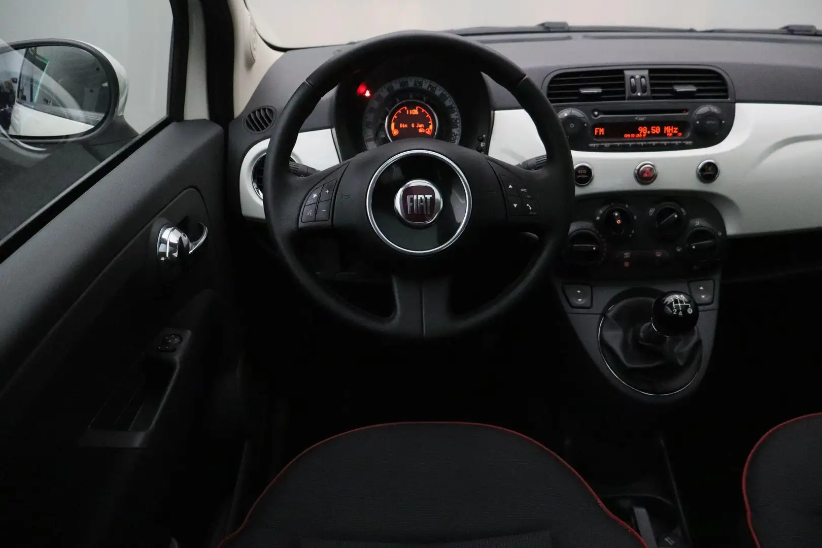 Fiat 500 0.9 TwinAir Turbo Lounge 2014 | Panoramadak | Airc Weiß - 2