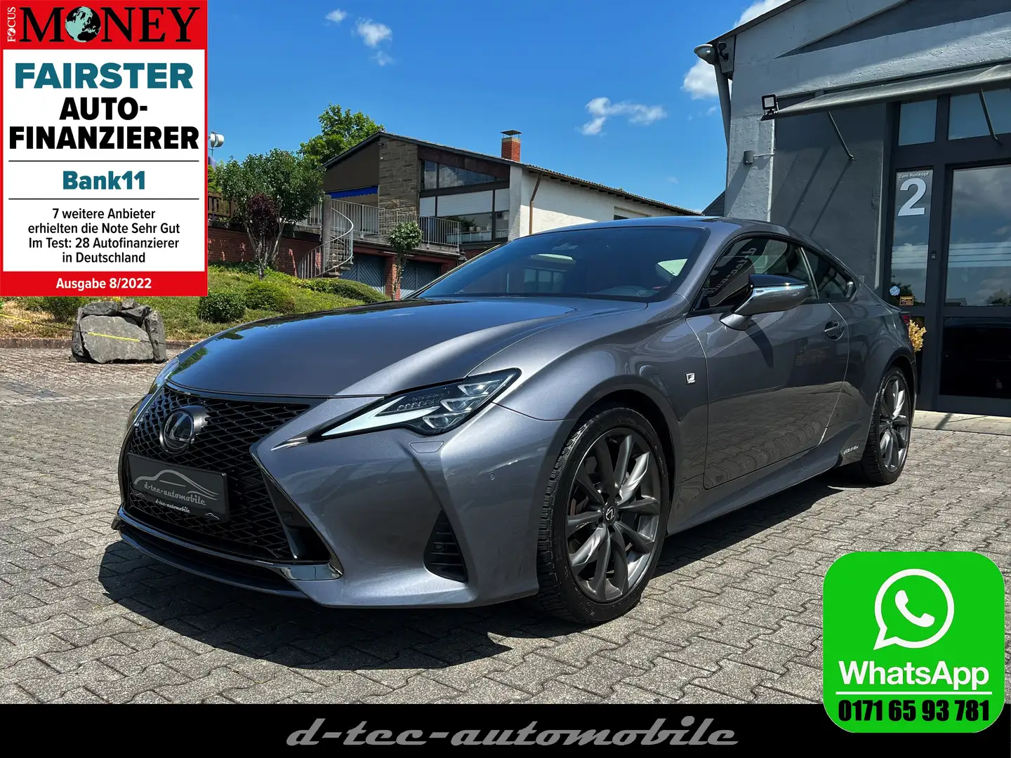 Lexus RC 300h F SPORT Edition*Leder*DAB*Navi*HiFi*Kamera*Sitzkli Szary - 1