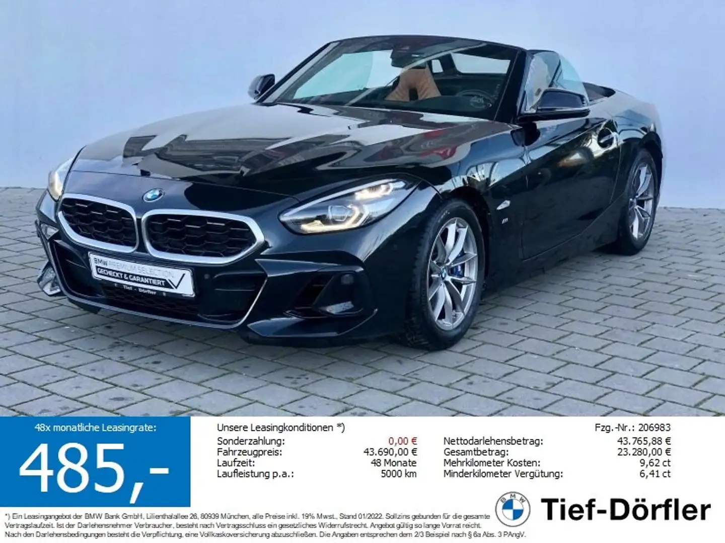 BMW Z4 sDrive20i SAG M Sport HUD/ACC/LED+/CAM/MEMO Schwarz - 1