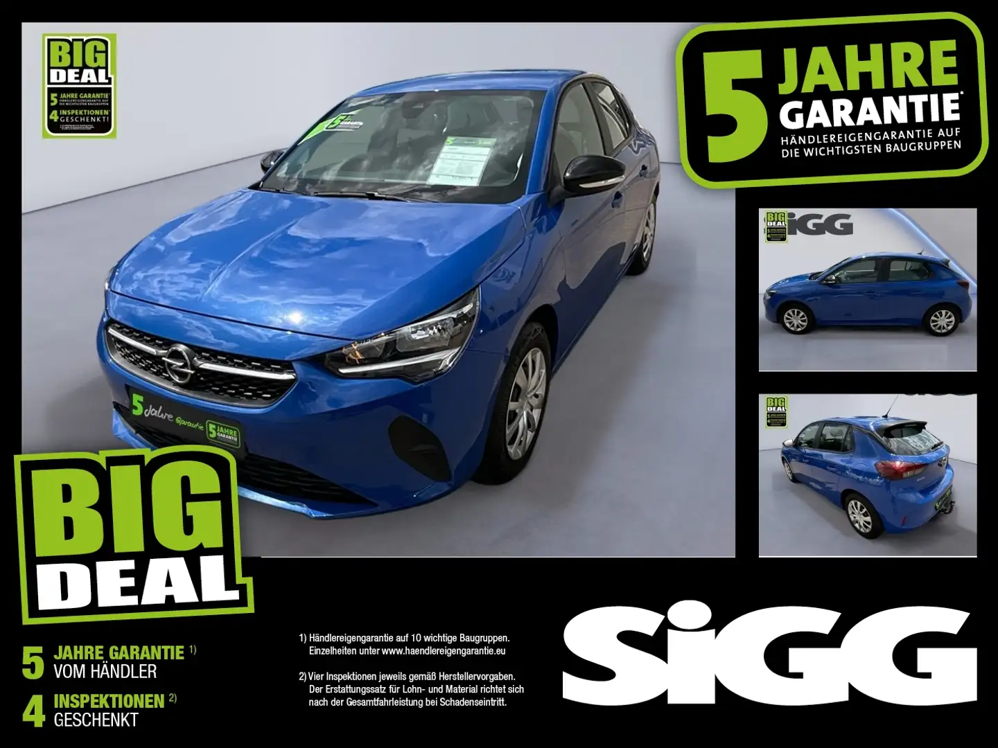 Opel Corsa F 1.2 Edition AHK + NAVI Blau - 1