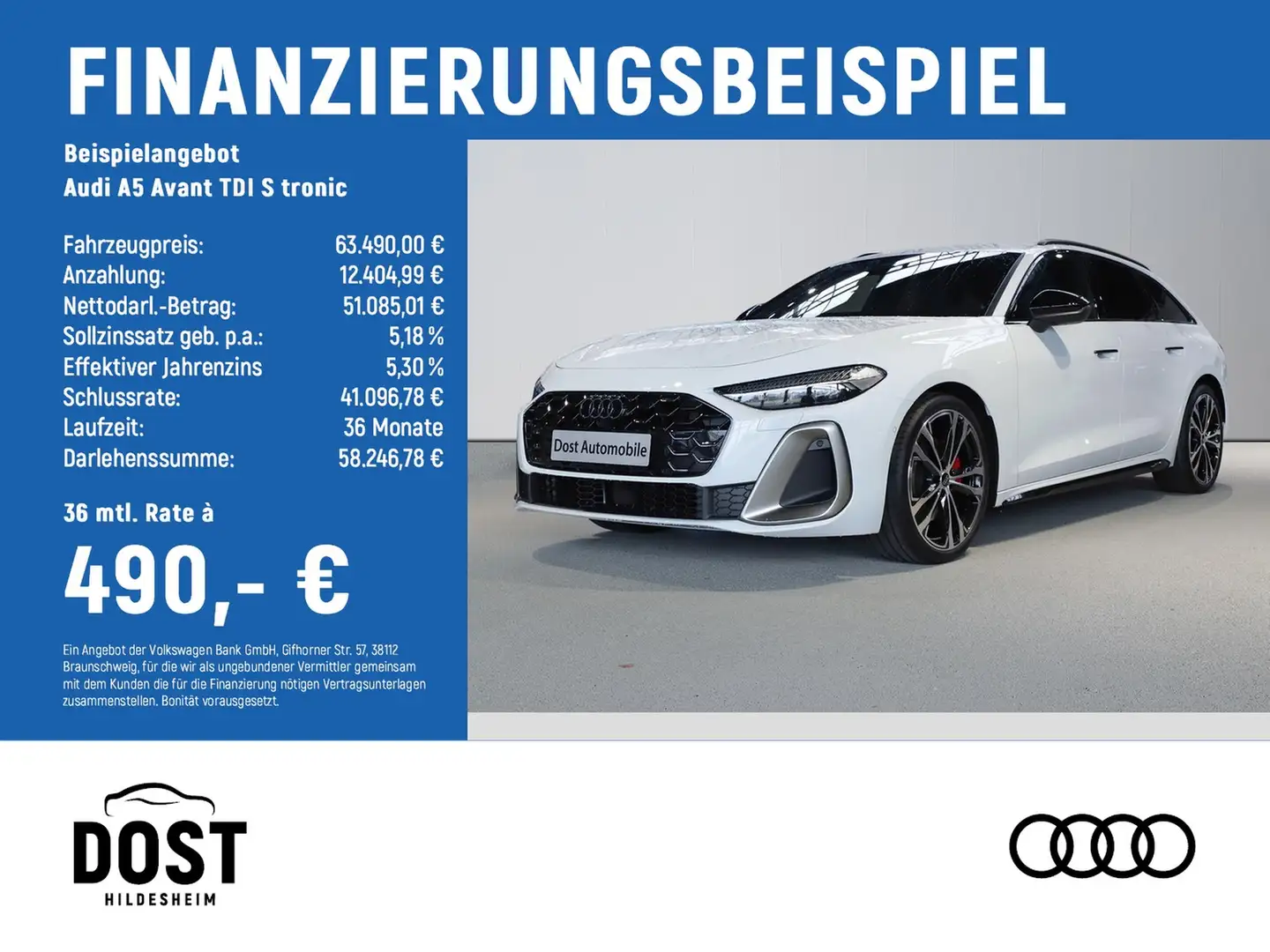 Audi A5 Avant TDI S tronic edition one 2 x S LINE+AHK Weiß - 2