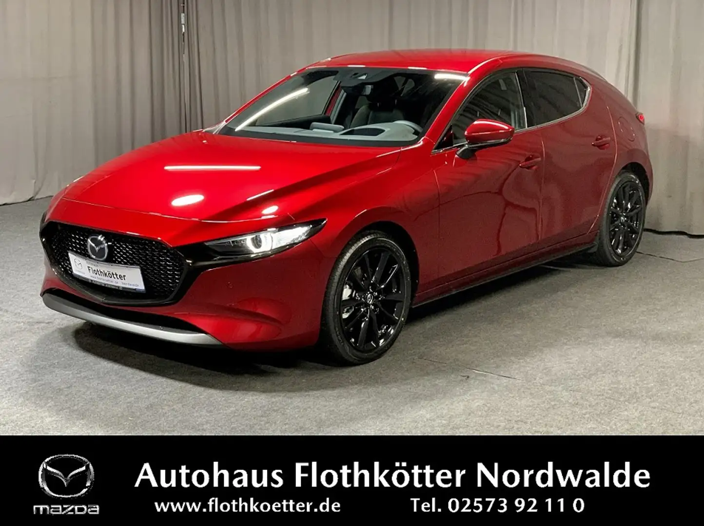 Mazda 3 140PS AUTO HOMURA*VOLL-LED*CARPLAY* Rouge - 1