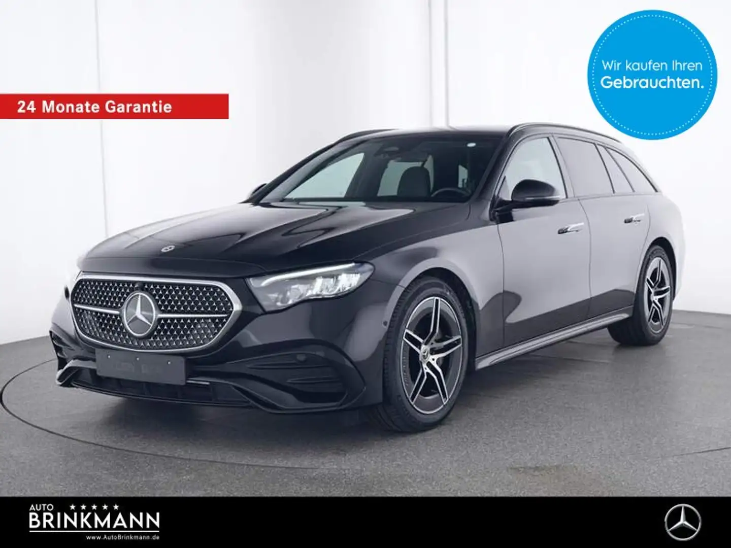 Mercedes-Benz E 220 E 220dT AMG-LINE/AHK/DISTRONIC/NIGHT/LED/19"/KAM Schwarz - 1
