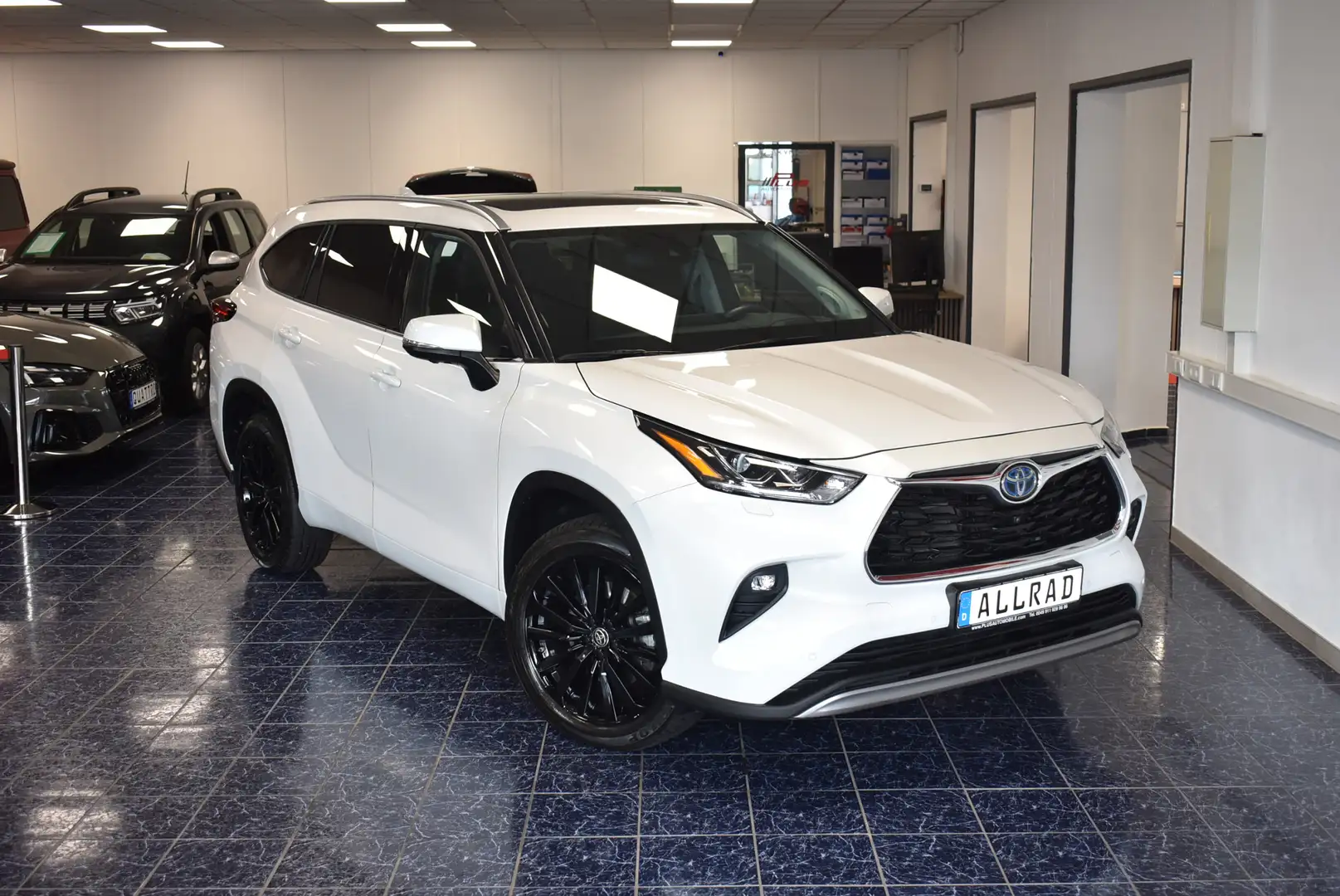Toyota Highlander 2,5 Hybrid Luxury 7-Sitze Navi Panora Blanc - 1