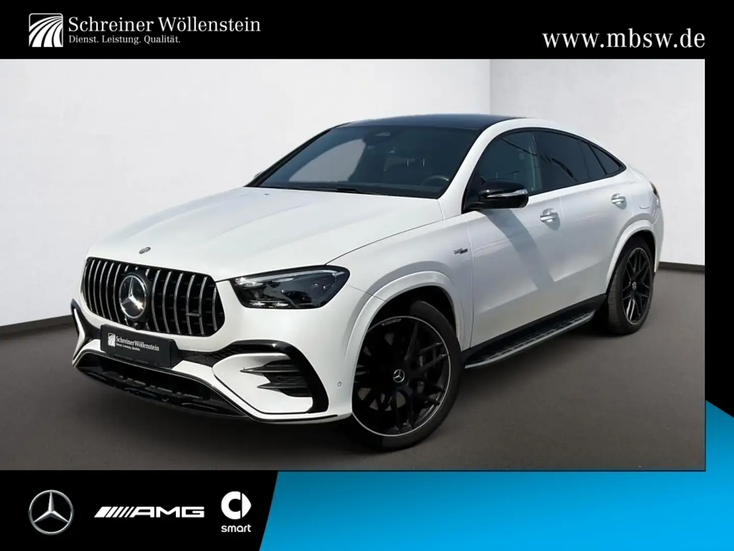 Mercedes-Benz GLE 53 AMG HY 4M+ C Night*AHK*Pano*HUD*Burmester Weiß - 1
