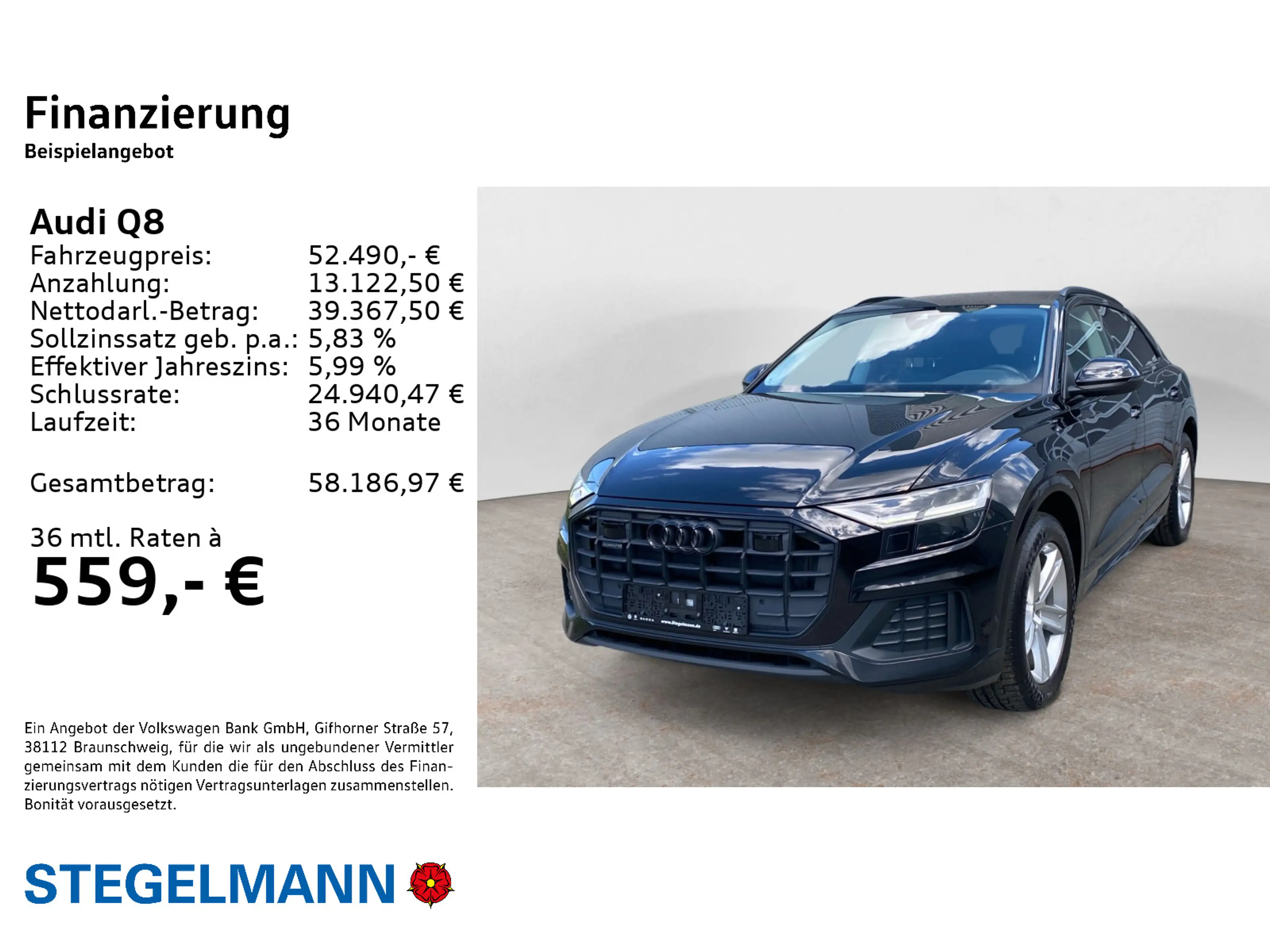 Audi Q8 50 TDI qu. Tiptr. *Pano*Luft*LED*Navi*Kamera* — photo 2