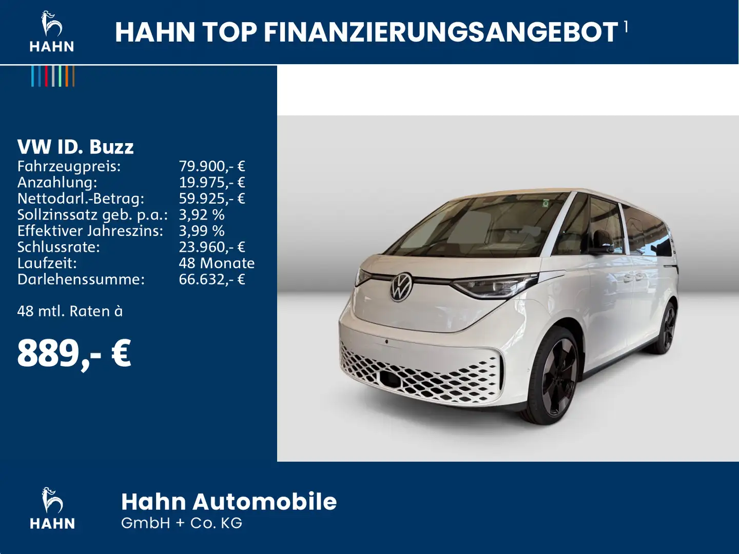Volkswagen ID. Buzz Pro langer Radstand 210 kW (286 Weiß - 2