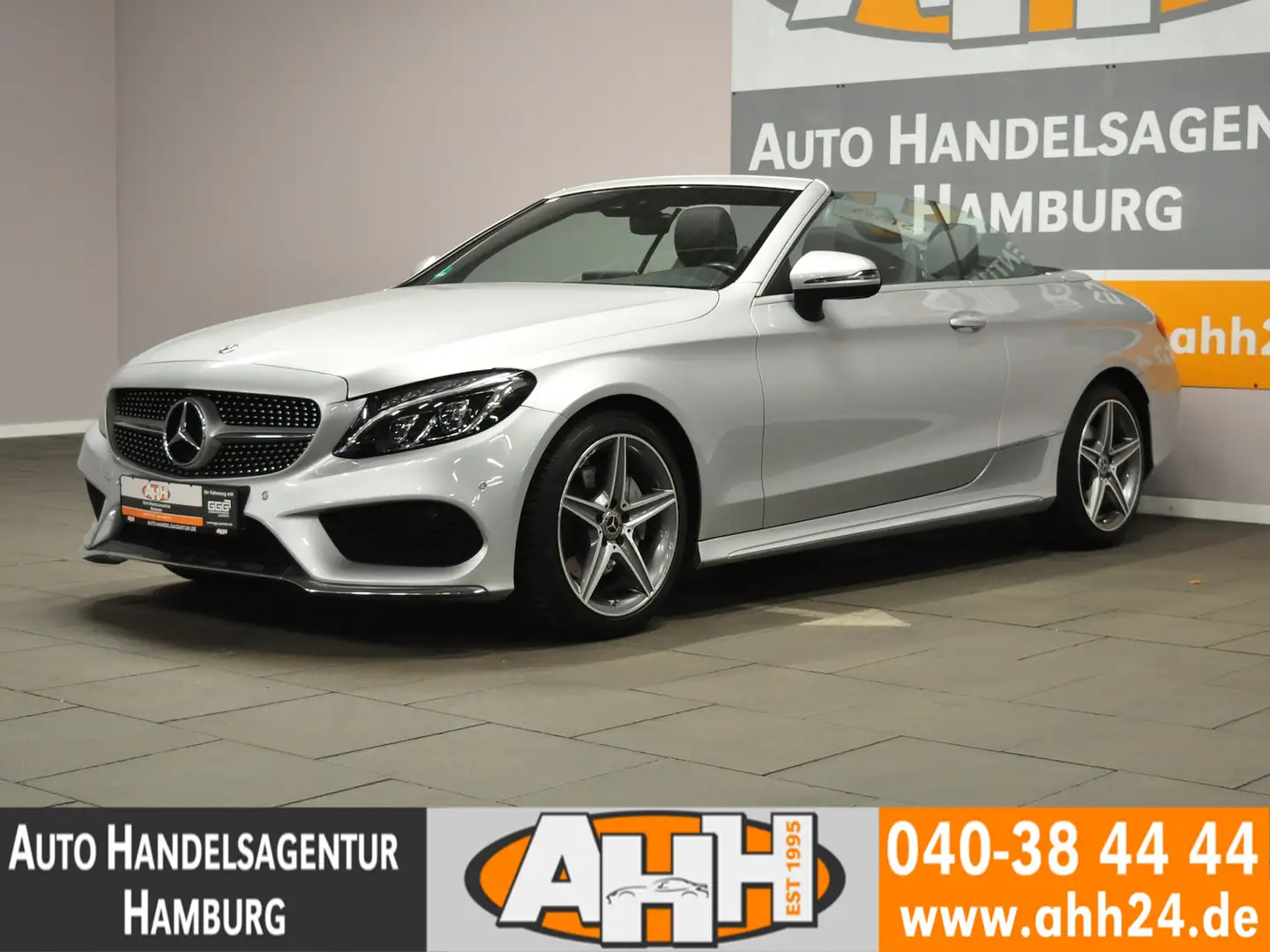 Mercedes-Benz C 220 d CABRIO AMG AIR-SCARF|IHC+|BURMESTER|1H!! Silber - 1