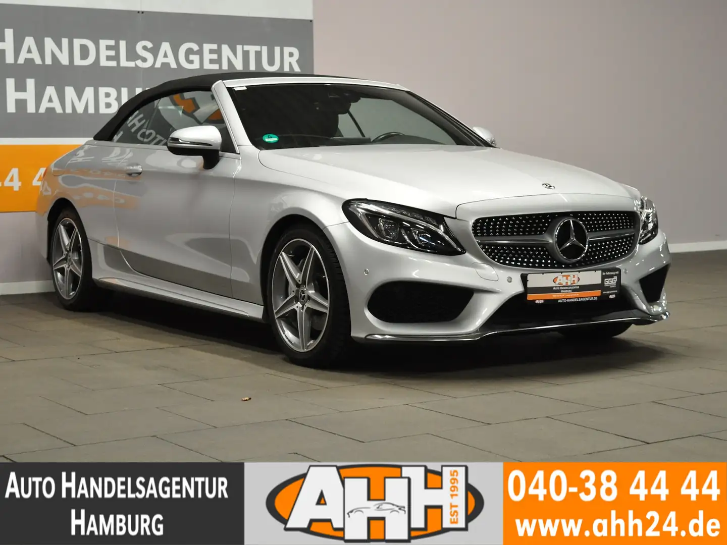 Mercedes-Benz C 220 d CABRIO AMG AIR-SCARF|IHC+|BURMESTER|1H!! Silber - 2