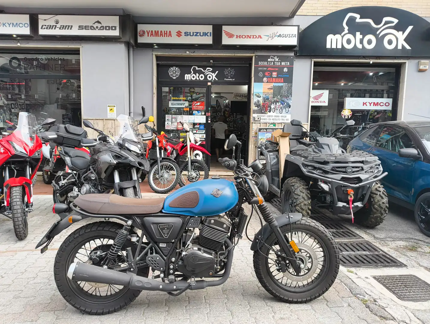 Archive Motorcycle Scrambler 250 Bleu - 1