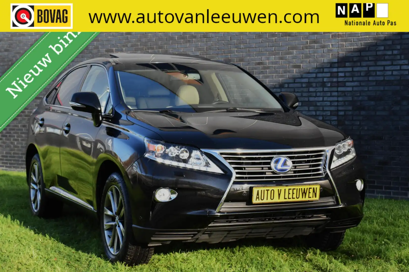 Lexus RX 450h 4WD Hybrid LEDER/SCHUIFDAK/CAMERA/PDC/XENON/ETC.! Zwart - 1