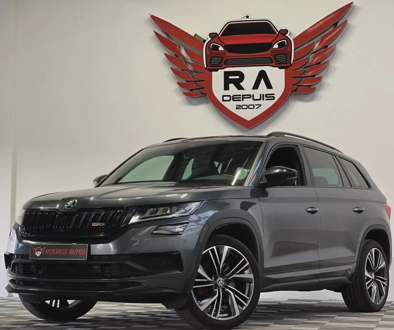 Skoda Kodiaq 2.0 Bi-TDI RS 240CH DSG7 4X4 Gris - 2
