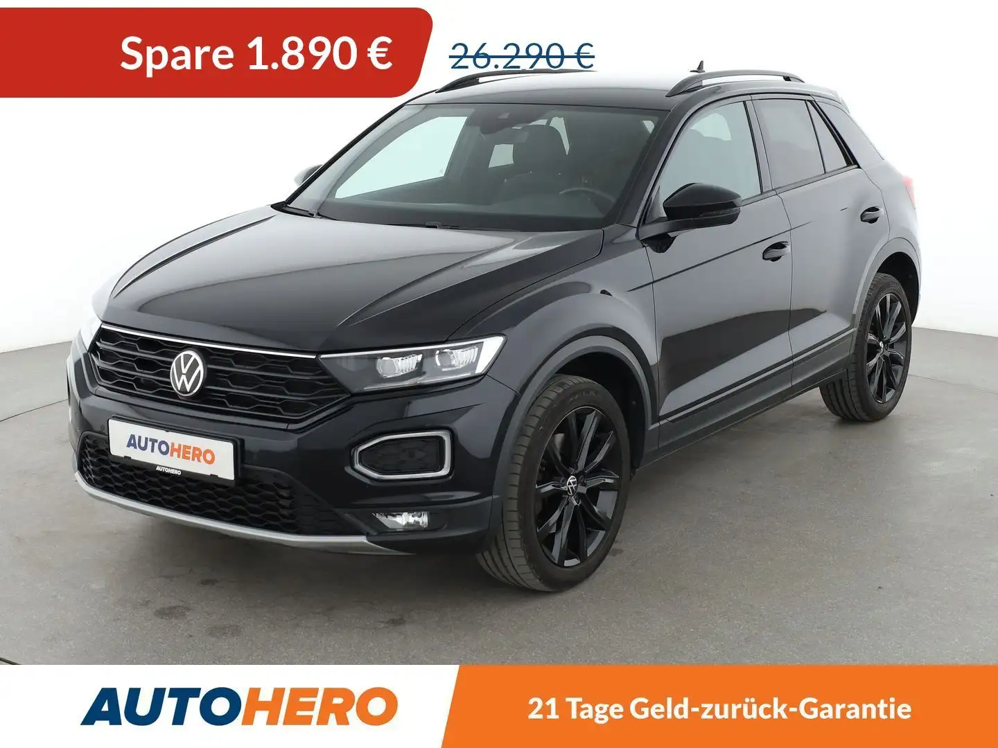 Volkswagen T-Roc 2.0 TDI Sport 4Motion Aut.*NAVI*LED*ACC* Schwarz - 1