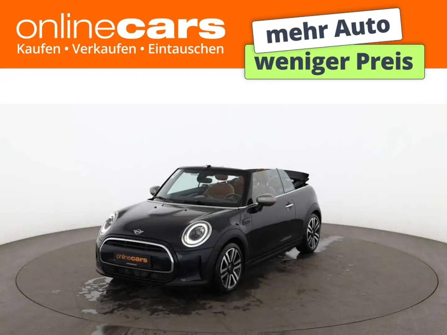 MINI Cooper Cabrio Aut LED LEDER NAVI SITZHZG TEMPOMAT Schwarz - 1