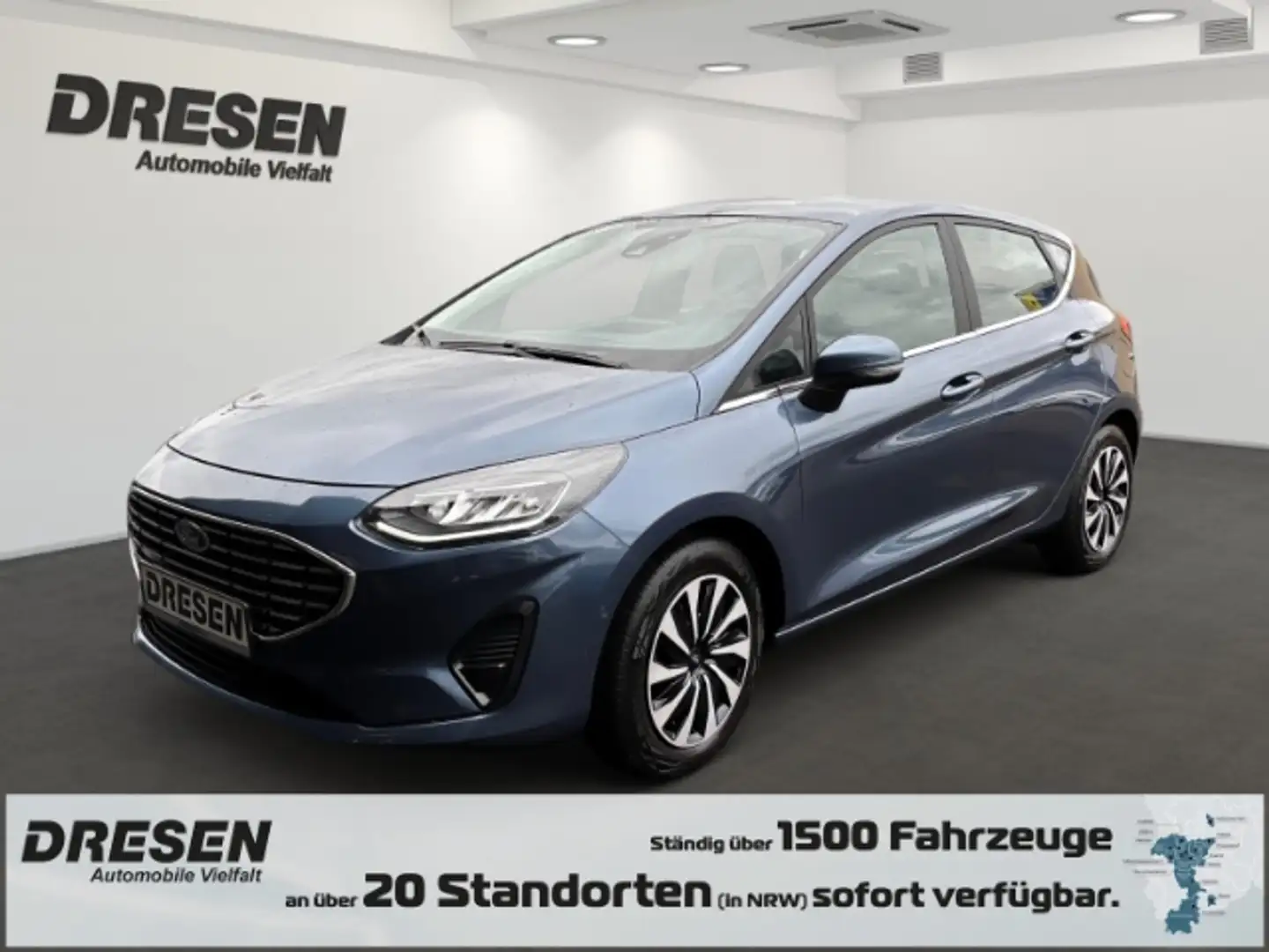 Ford Fiesta EcoBoost Titanium Keyless+Klimaautomatik+Tempomat Blau - 1