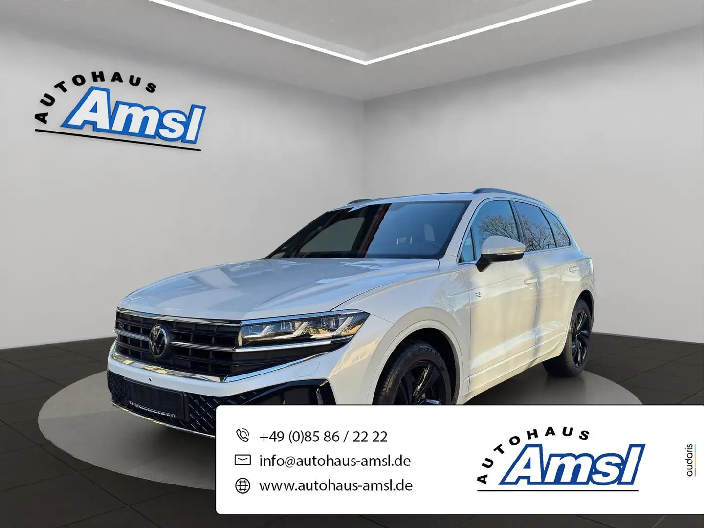 Volkswagen Touareg 3.0 TDI 4M R-Line*8fach*Stdhzg*AHK*Pano* Blanc - 1