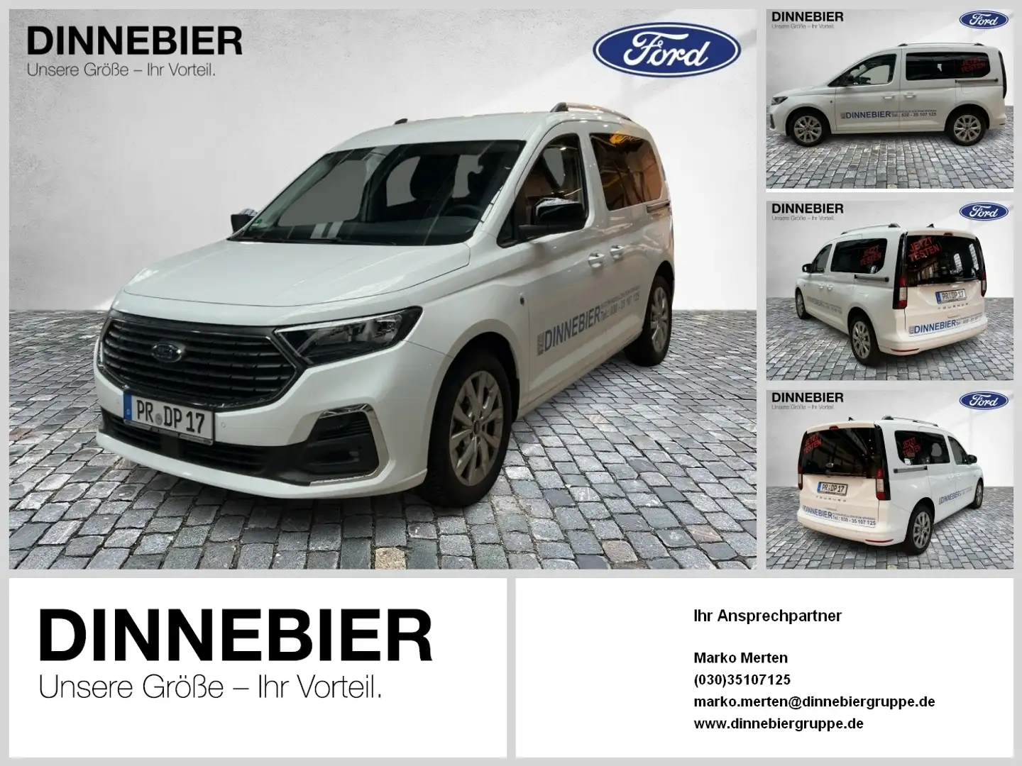 Ford Tourneo Connect (L1) Titanium 84 kW Weiß - 1