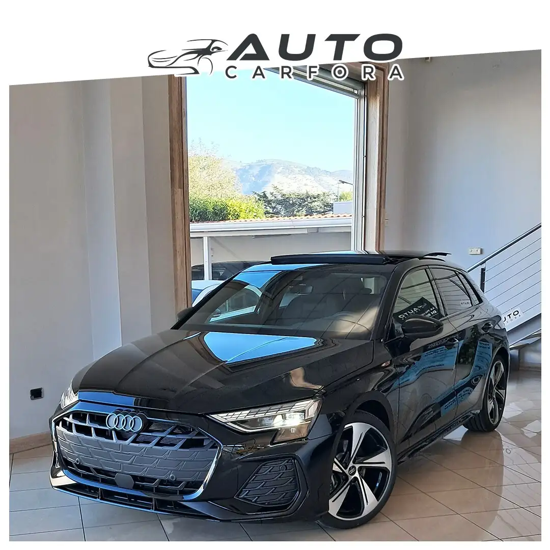 Audi A3 SPB 35 TDI blak line tetto R19 cuciture rosse Černá - 1