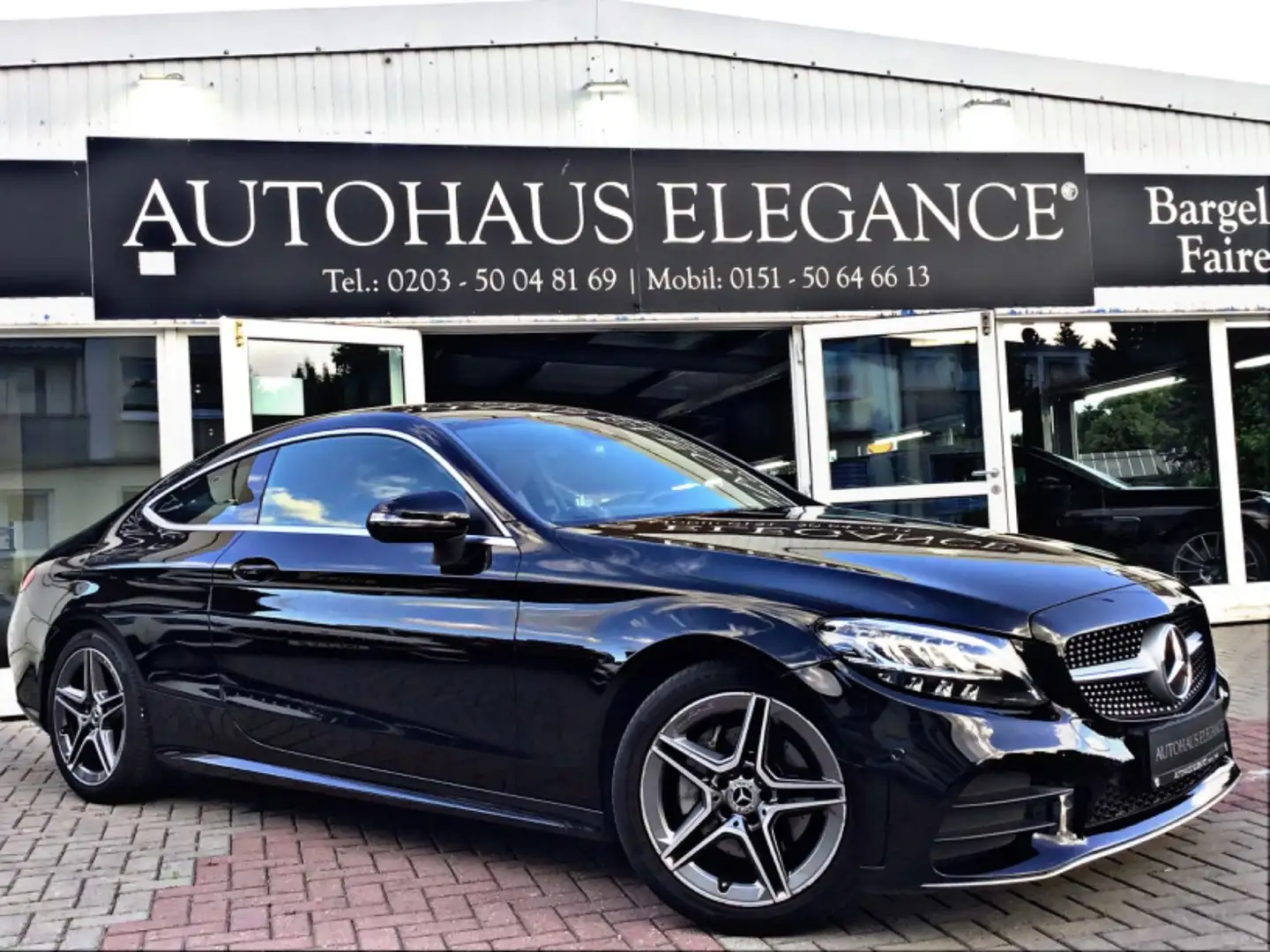 Mercedes-Benz C 200 Coupe 9G~Tro~AMG Line~Kamera~Burmester~LED Black - 1