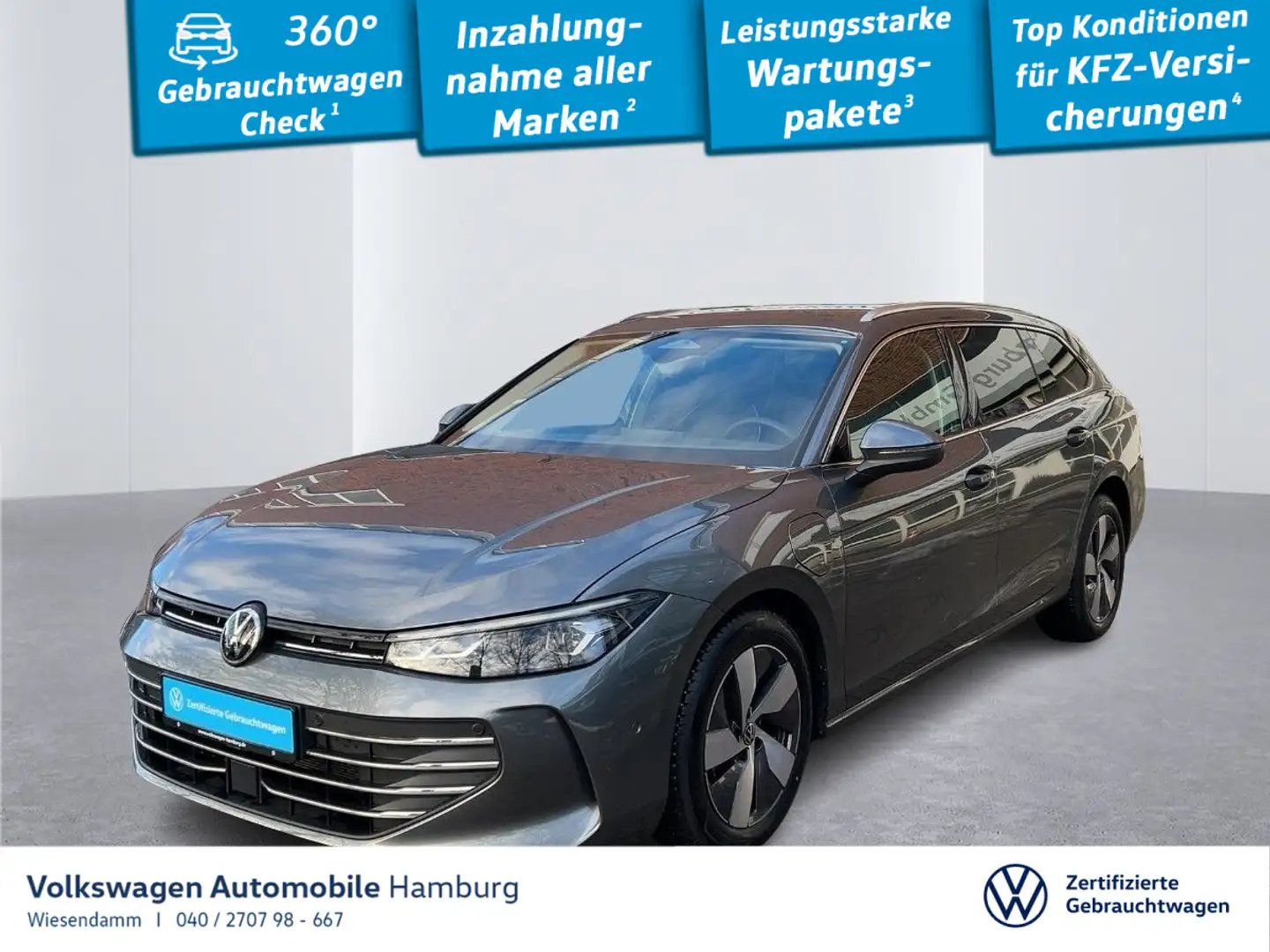Volkswagen Passat Variant 1.5 TSI eHybrid Business DSG LM17 Grau - 1