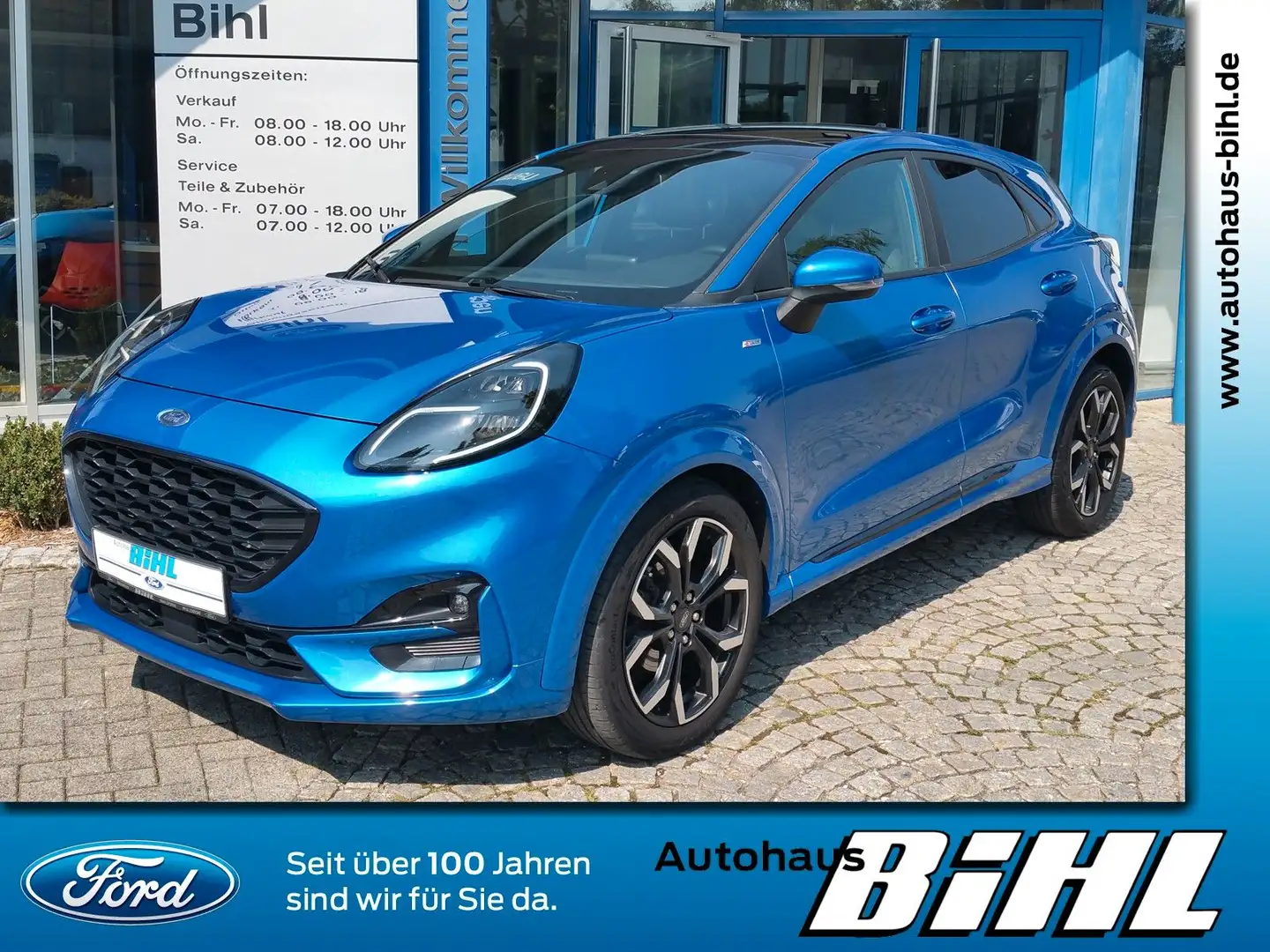Ford Puma ST-Line X Navi LED Glasdach Winterp. 1.Hand Bleu - 1