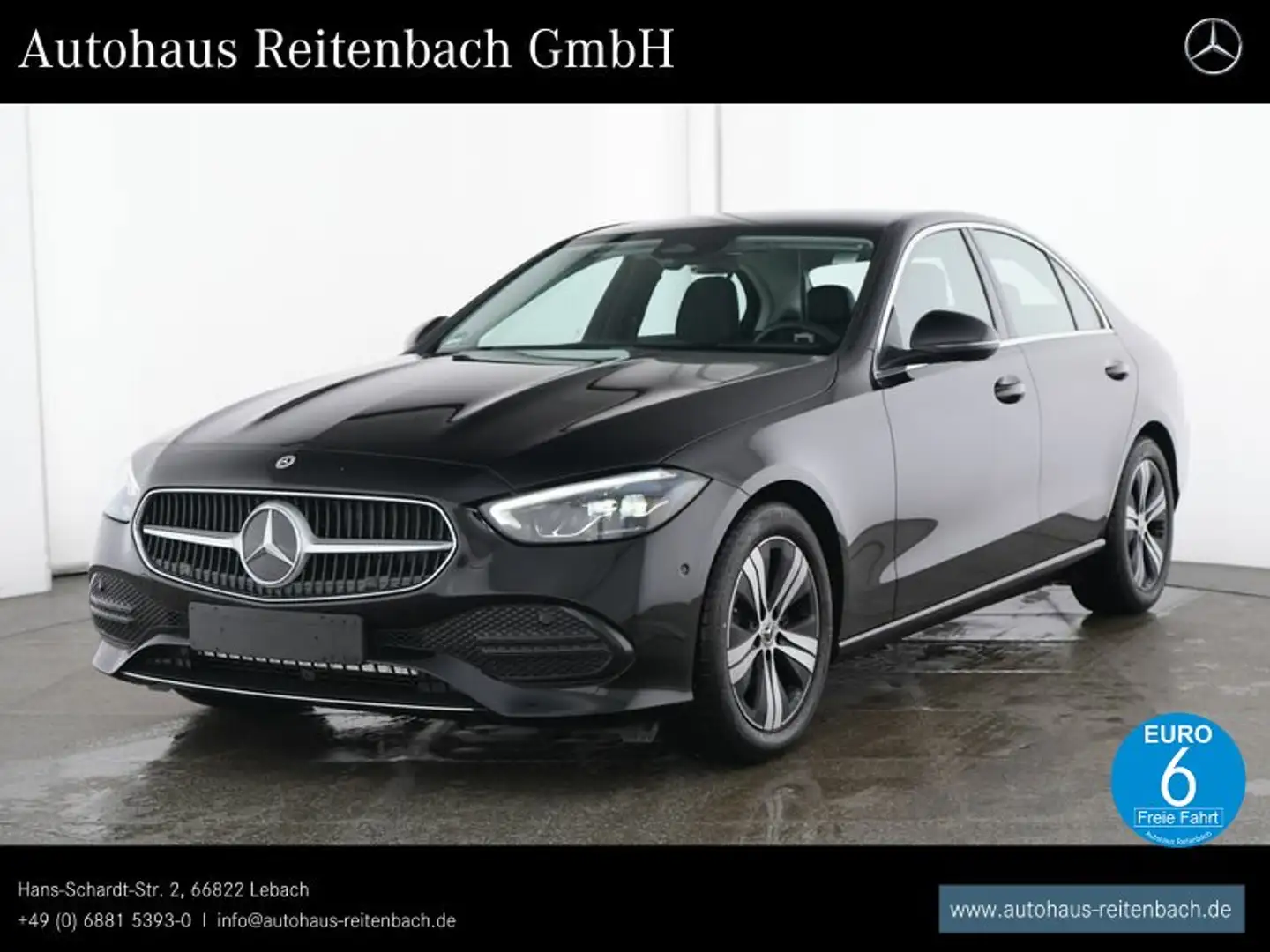 Mercedes-Benz C 180 C180 AVANTGARDE+PANO+LED KAMER+MEMO+AMBIENT+TOTW Schwarz - 1