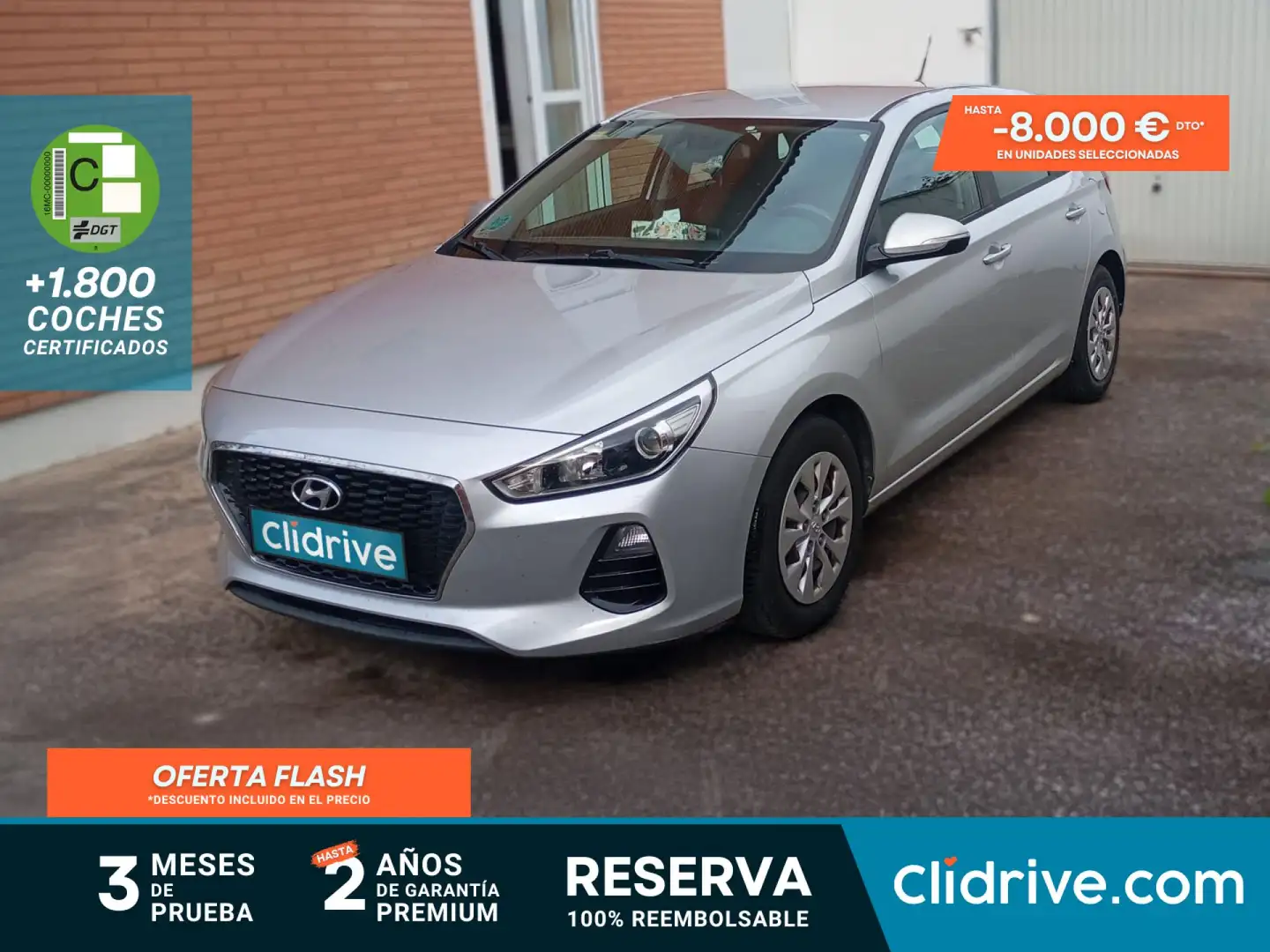 Hyundai i30 1.6CRDi Klass 95 Gris - 1