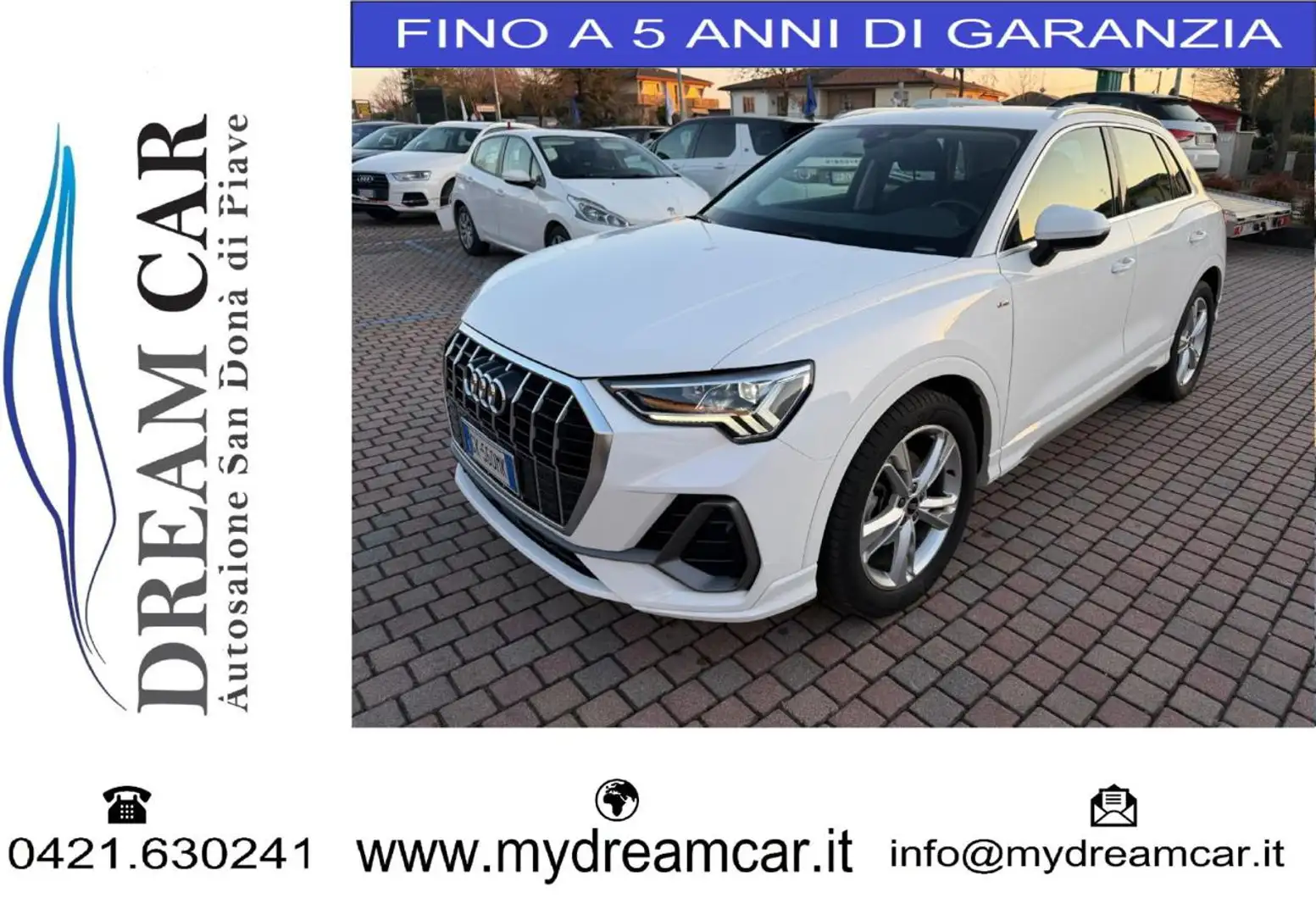Audi Q3 35 TDI S tronic S line edition Blanc - 1