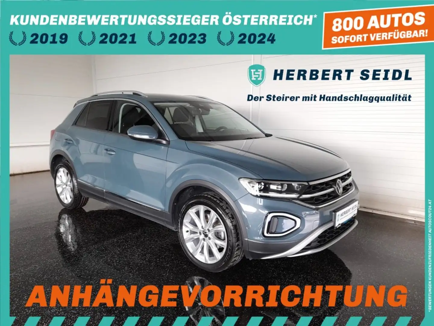 Volkswagen T-Roc STYLE 4x4 2,0 TDI DSG *MATRIX-LED / 18 ZOLL / STANDHZG / AHV & KAMERA / VIRTUELL / NAVI / ACC / E-KLAPPE / KEYLESS* Blau - 1