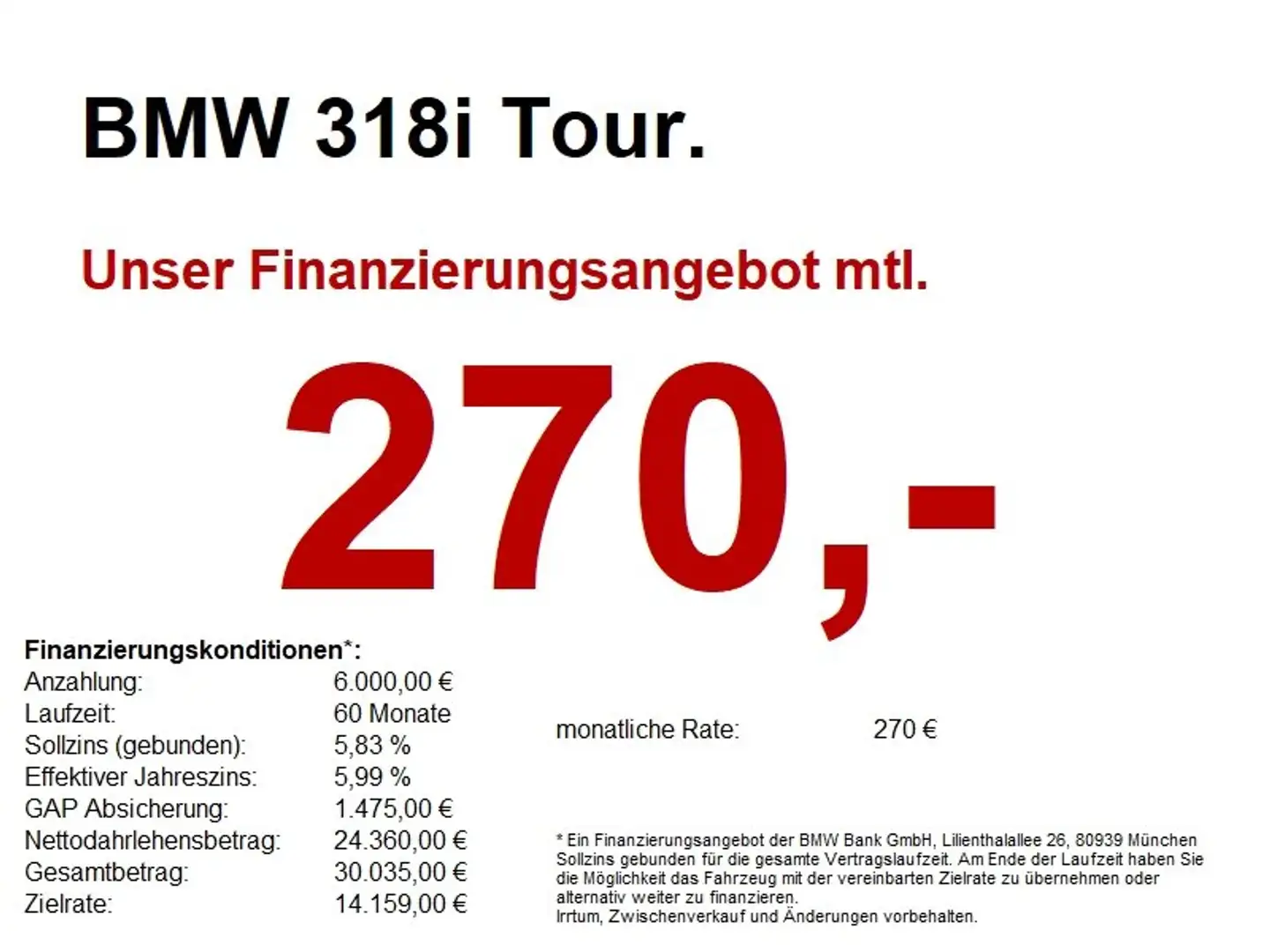 BMW 318 i Tour. Navi.LED.Sport-Lr.PDCvo+hi.Sitzheizun Schwarz - 1