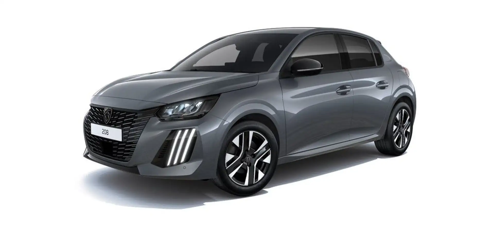 Peugeot 208 Allure HYBRID 100 Gris - 1