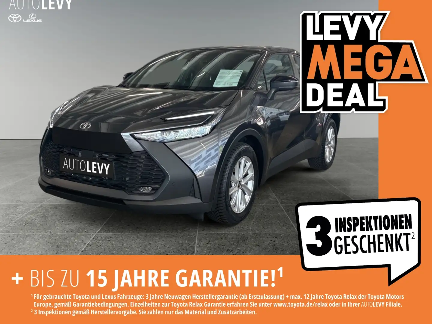 Toyota C-HR 1.8 Business +CarPlay+Sitzheiz.+Kamera+PDC+ Grau - 1