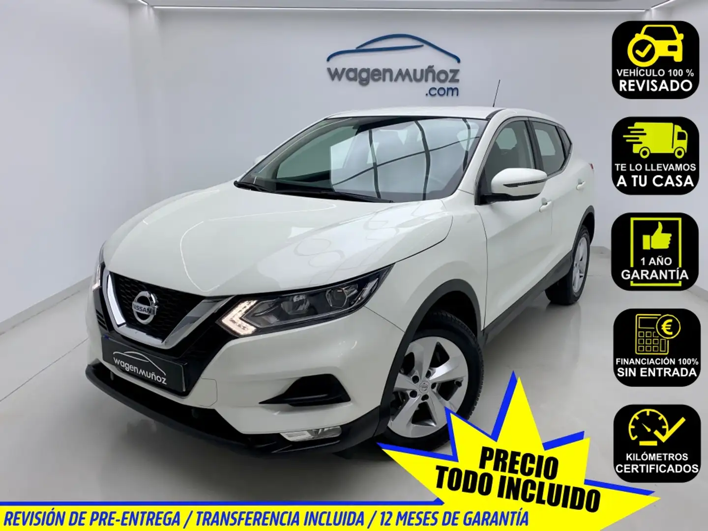 Nissan Qashqai 1.5dCi Acenta 4x2 85kW Blanco - 1