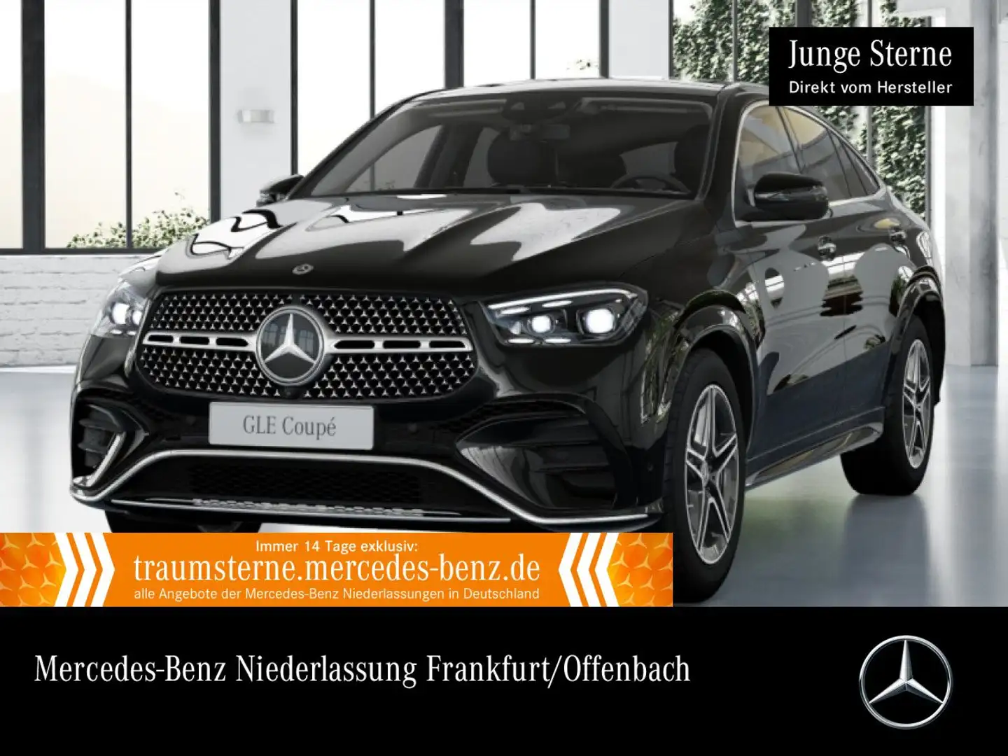 Mercedes-Benz GLE 350 de Coupé 4M AMG+PANO+360+AHK+MULTIBEAM+9G Schwarz - 1